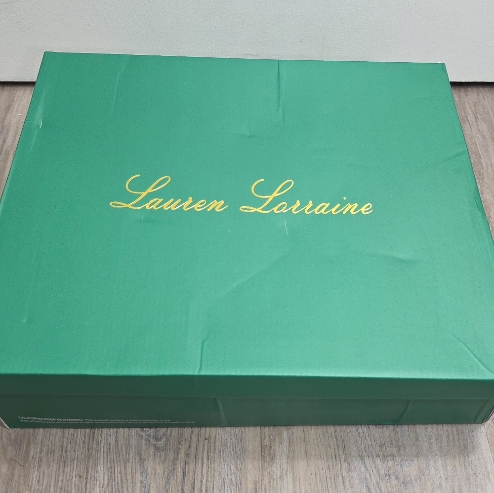 Lauren Lorraine Hana White Rhinestone Stiletto Cowboy Boot Size 8 - New In Box - Picture 11 of 12